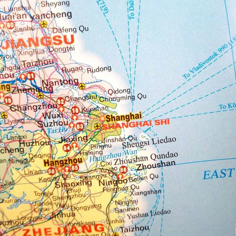 Map of China ( English Version) 76x52.8cm/29.9x20.8in Scale 1:9 000 000 Paper Map Non Laminated