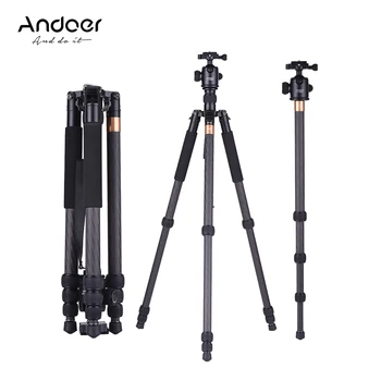 

Andoer TP-999BC Professional Portable Carbon Fiber Tripod Monopod with Panoramic Ball Head 4-Section for Canon Nikon Sony DSLR
