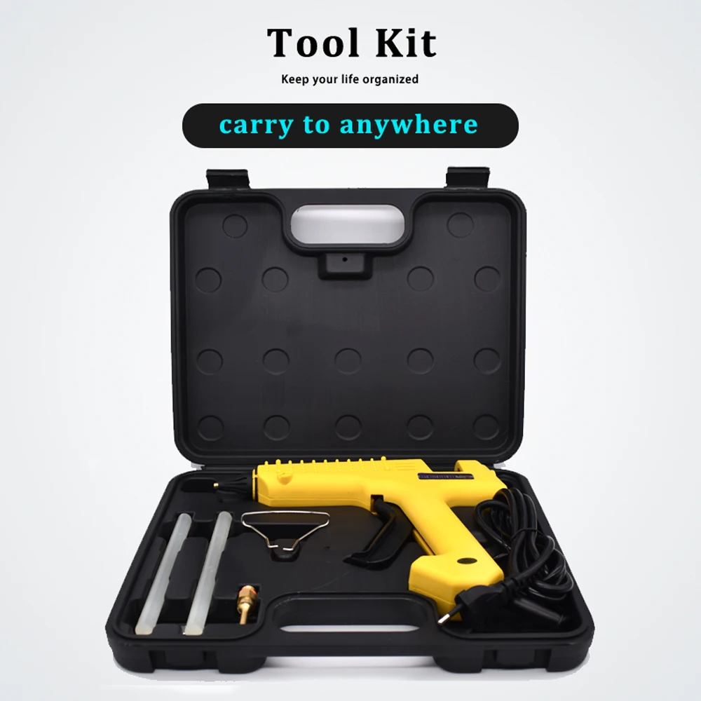  250W Professional Hot Melt Glue Gun with Tool Kit Pure Copper nozzle Adjustable temperature High Po