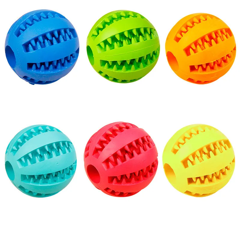 

5cm 7cm Pet dog toy Tooth Cleaning Balls dog Interactive Rubber Balls wholesale dog decompression stretch rubber ball Chew Toys