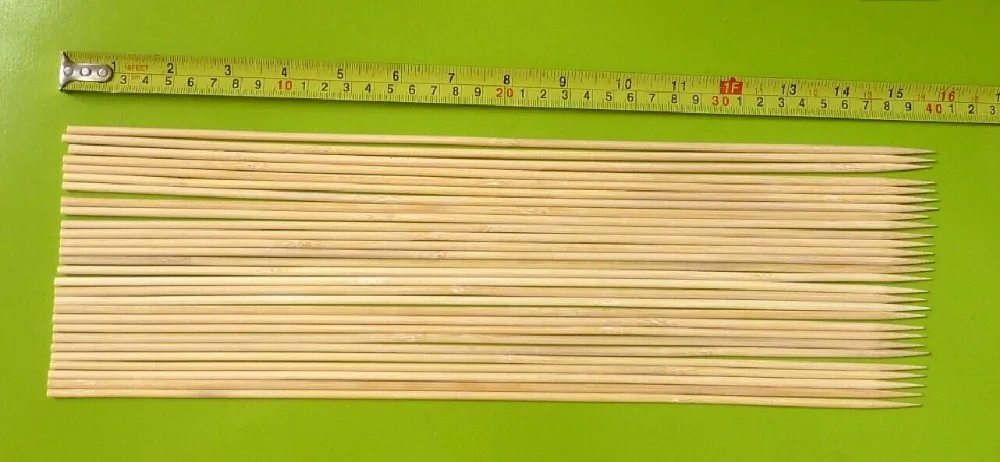 40x4mm Bamboo skewers