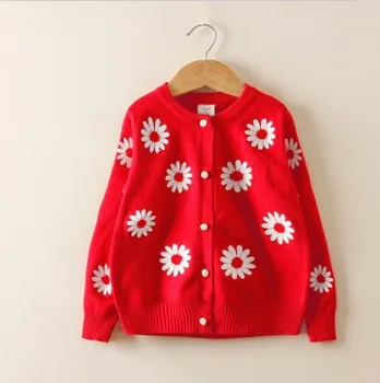 

Girls knit cardigan sweater coat