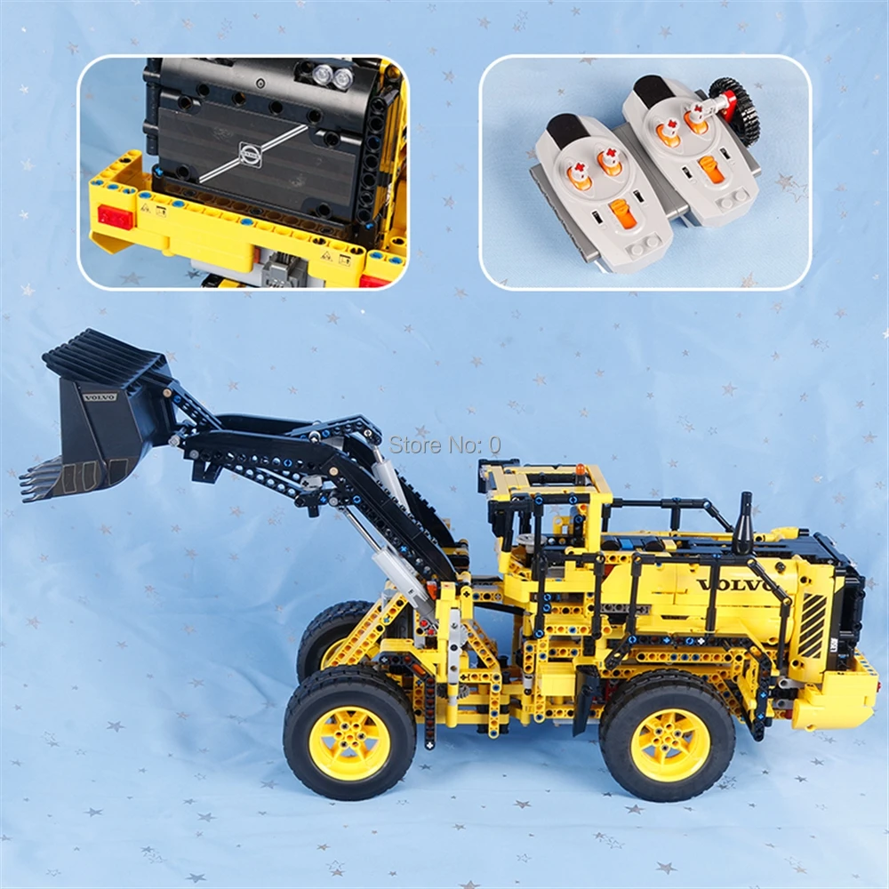 1636 шт. technic l350f колесный погрузчик с дистанционным управлением rc электрический строительный блок 42030 Кирпичи Игрушка