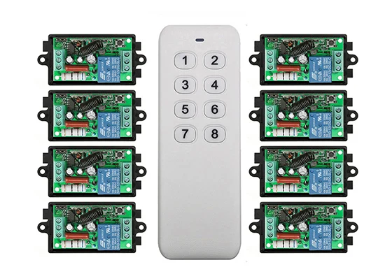 

1000 м длинный диапазон AC220V 1CH RF беспроводной переключатель системы дистанционного управления передатчик + приемник свет/лампа/окно/гаражные ...