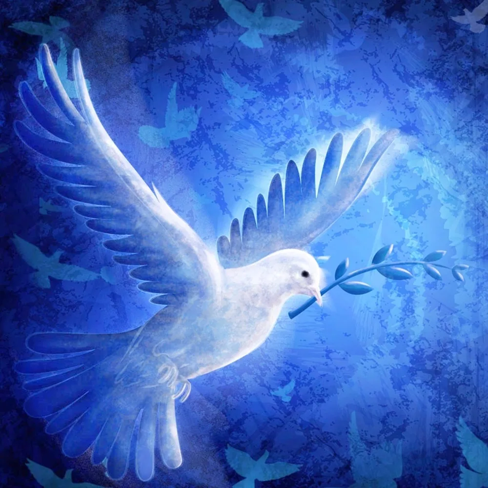 

Full DIY Diamond Painting kit Peaceful white pigeon Cross Stitch Diamond Embroidery Patterns rhinestones Mosaic home decor