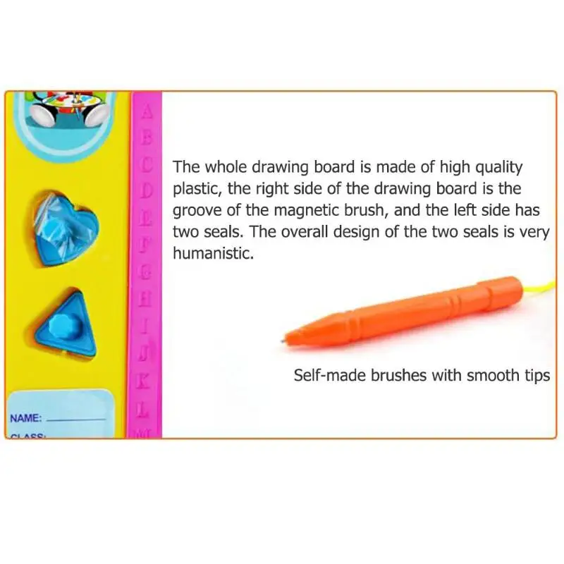 Доска для рисования с игрушками Красочные Магнитные Детские граффити игрушка для раннего развития четкие линии фотографии на чертежной