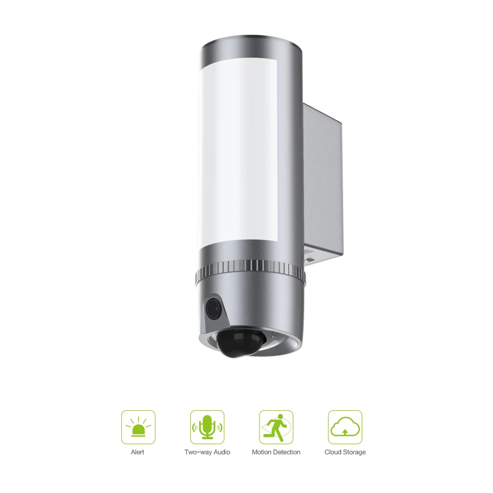 

Freecam 1080P HD Wall-Light Camera Outdoor Wifi Security Camera,Motion-Detected PIR Siren Alarm Two-way Talk Night Vision L910G