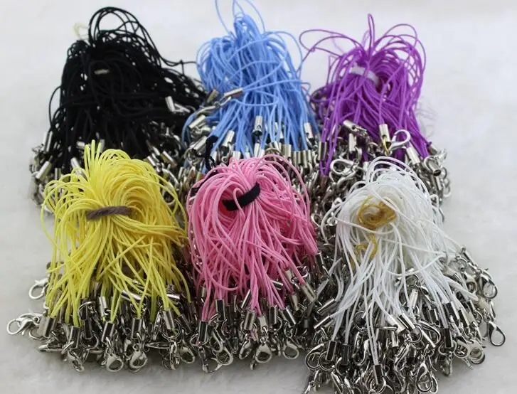 

500pcs/lot Key Chain,Ring Holder,Mobile Phone Chain,pendants holder chain with lobster clasp Key Chain(many color can choose)