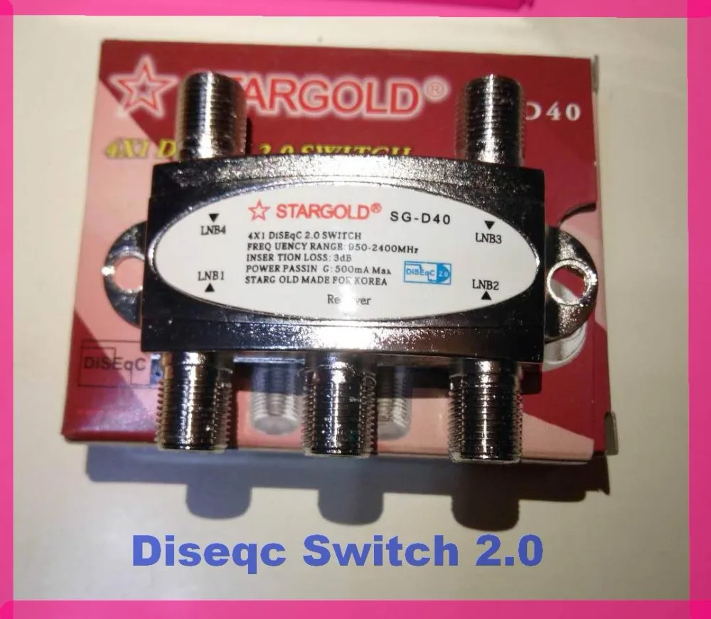 DiSEqC Switch SG D40 4X1 спутниковый переключатель FTA TV LNB для спутникового приемника|lnb