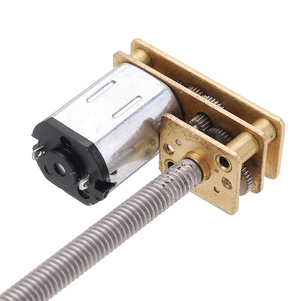 Прочный GM1024N20 M4x55 6 V 60 оборотов в минуту/12 V 200 об/мин постоянного тока Скорость мотор-редуктор N20 мотор для лифтовых кабин подвеска
