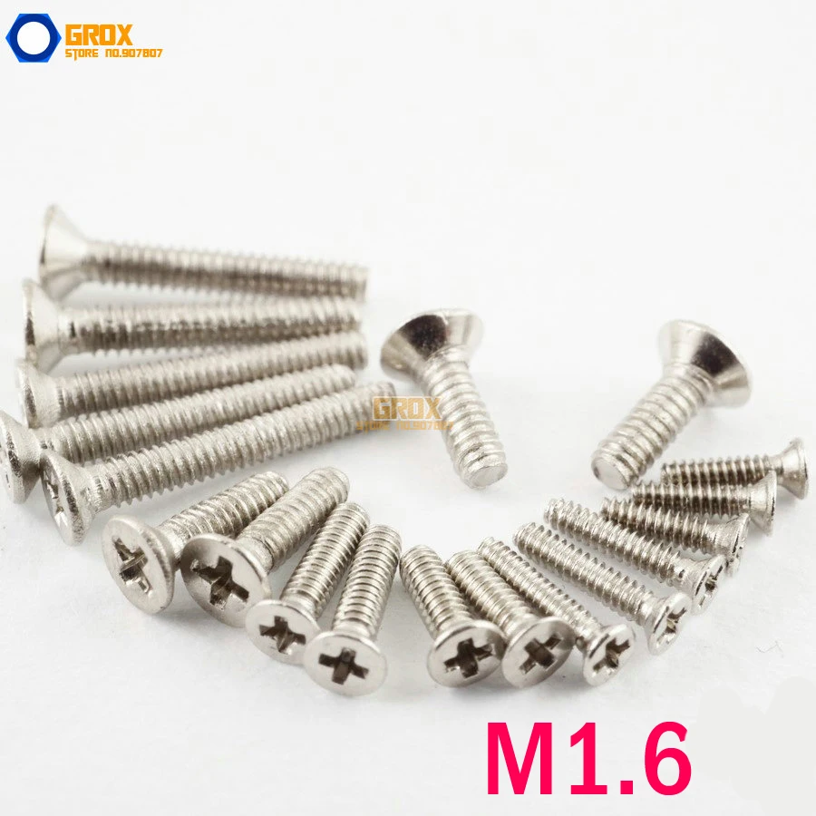

M1.6 304 Stainless Steel Phillips Countersunk Head Machine Screw