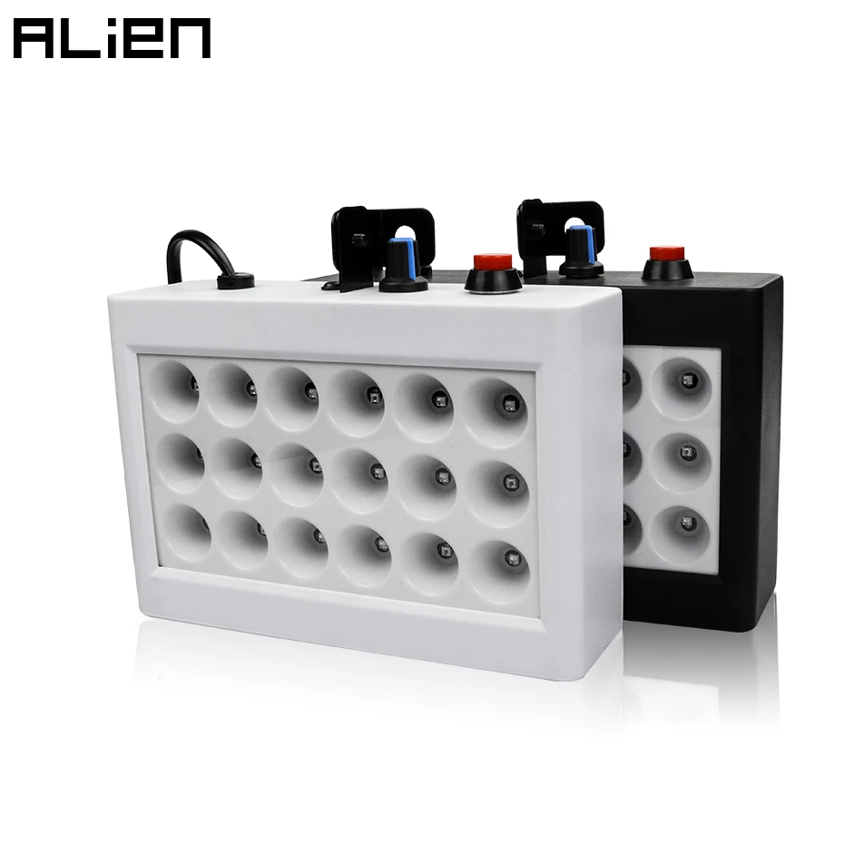 ALIEN 18 светодиодный диско-DJ 20 Вт RGB стробоскопы Авто звуковая активация вспышка сценическое освещение для вечерние, Клубные, рождественские, танцевальные, на день рождения