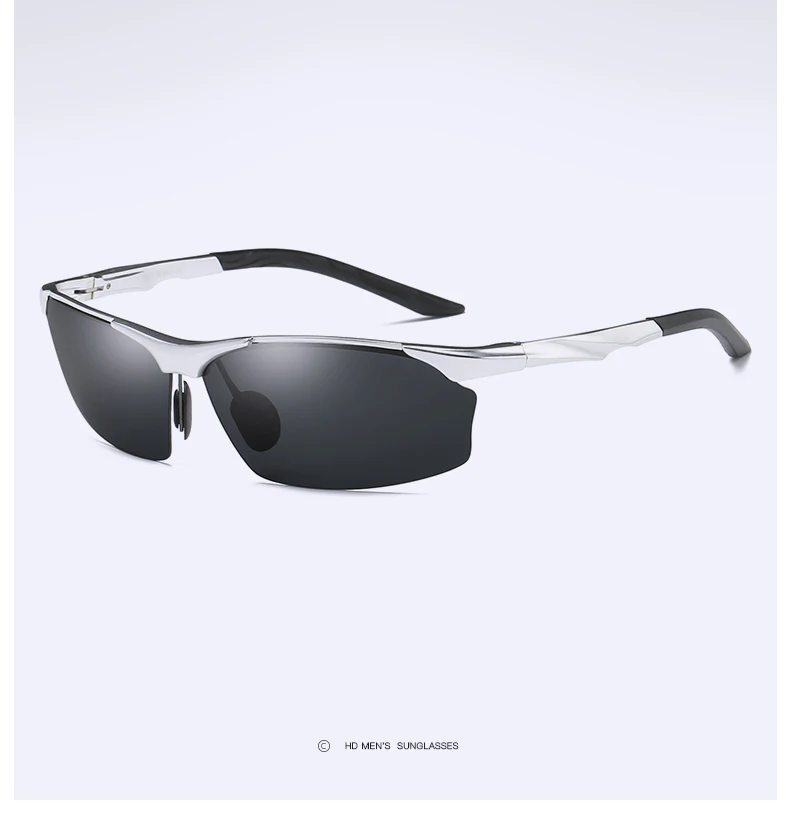 YSO солнцезащитные очки Для Мужчин Поляризованные UV400 алюминиево-магниевым рамки солнцезащитные очки для вождения очки полуоправы ретро солнцезащитные очки Аксессуары для Для мужчин 8513