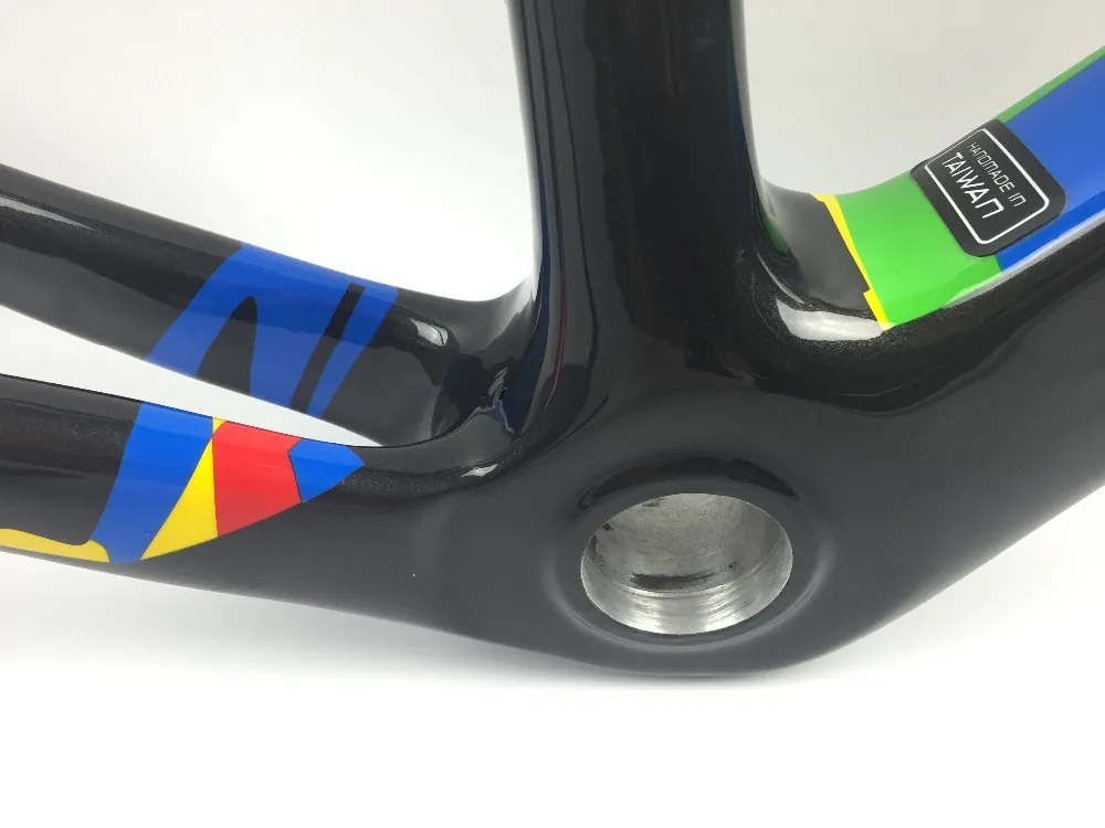 

New Disk Frame aero Road MTB frame 100*12 142x12mm disc brake 700C bike Frameset T1000 QR thru axle race bike