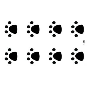 Временные водостойкие татуировки для мужчин и женщин с отпечатками лап, временные татуировки harajuku maquiagem, хна, рукава, татуировки - изображение