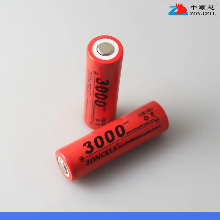 In 3000mAh 1.2V Ni MH rechargeable battery 5 AA type flat