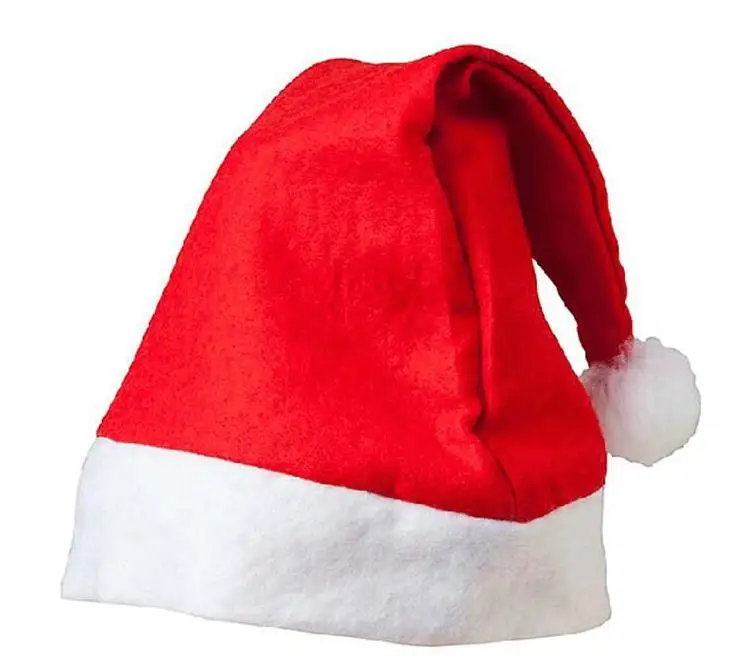 Шапка Санта-Клауса для детей, мужчин и женщин, взрослых, рождественские шапки, нетканые рождественские украшения, изысканные нарядные аксессуары, праздничные вечерние принадлежности