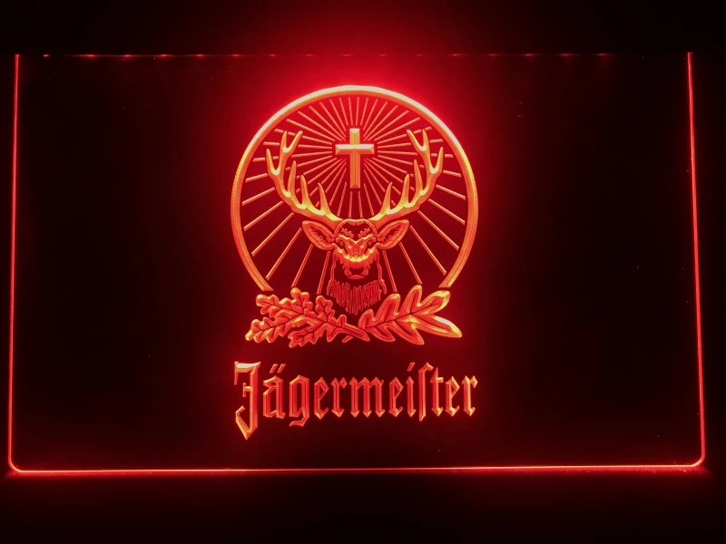 R001 Jagermeister светодиодный неоновый светильник с головой оленя