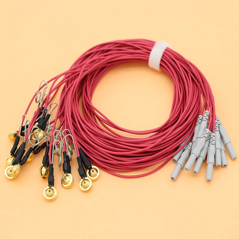 

50pcs Din 1.5mm plug EEG/AEEG/VEEG ear clip cable physiological signal acquisition cable and electrode sleep eeg accessories