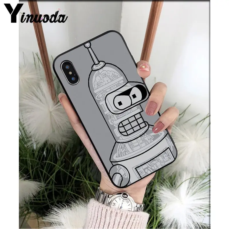 Yinuoda Futurama Bender ТПУ Мягкий силиконовый чехол для телефона чехол для Apple iPhone 8 7 6 6S Plus X XS MAX 5 5S SE XR Чехол для мобильного телефона s - Цвет: A13