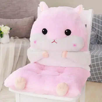 

Animal Design Back Pillow Thicken Office Chair Cushion Cute Plush Toy Seat Pillow Chair Pad For Home Decor Buttock Mat almofada
