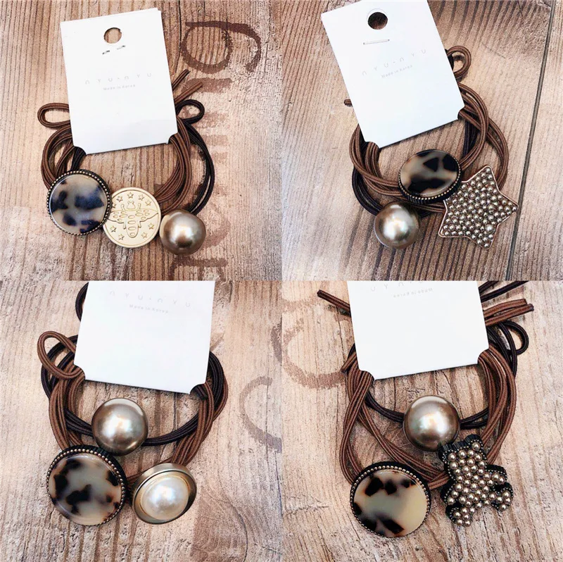 

3 шт., эластичные повязки для волос с леопардовым принтом