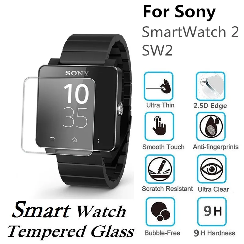 10 шт. закаленное стекло для sony SmartWatch 2 SW2 защита экрана устойчивая к царапинам