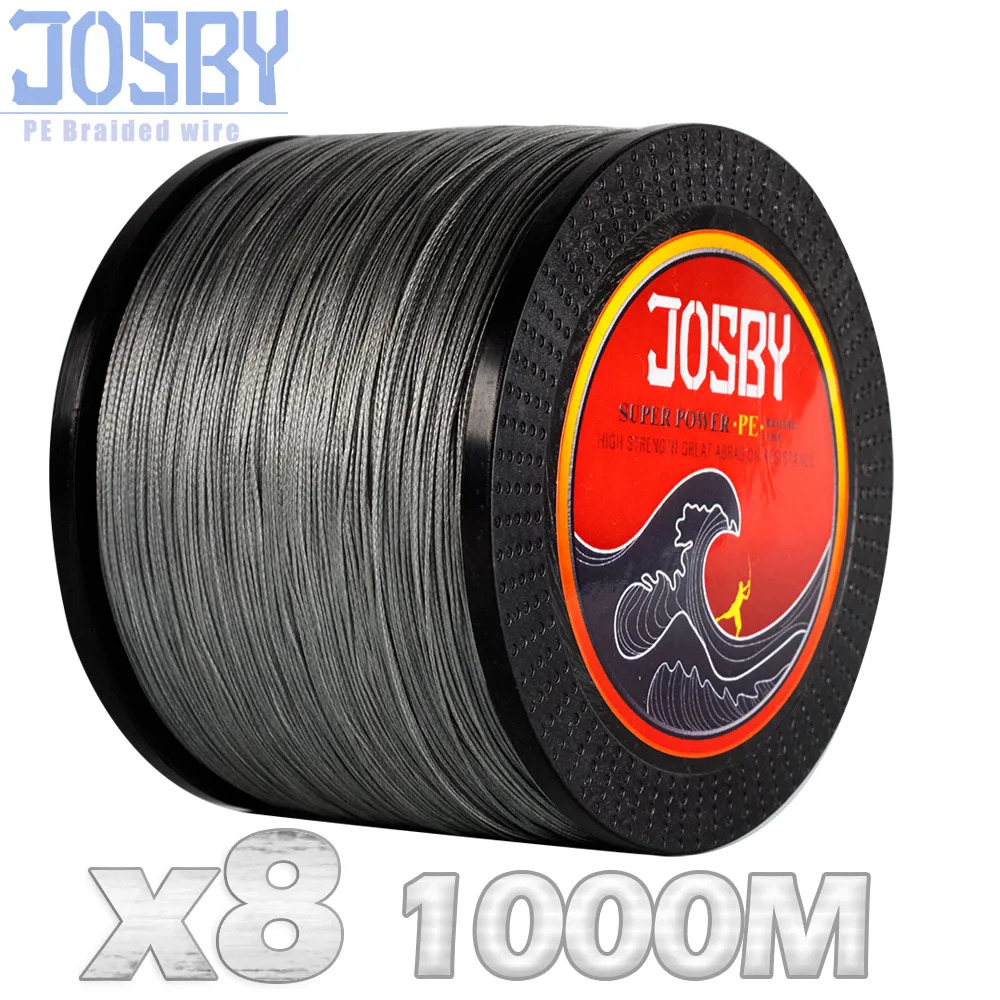 JOSBY бренд 1000 м 8X супер прочная японская мультифиламентная полиэтиленовая