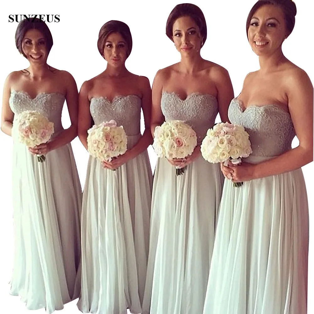 strapless bridesmaid dresses