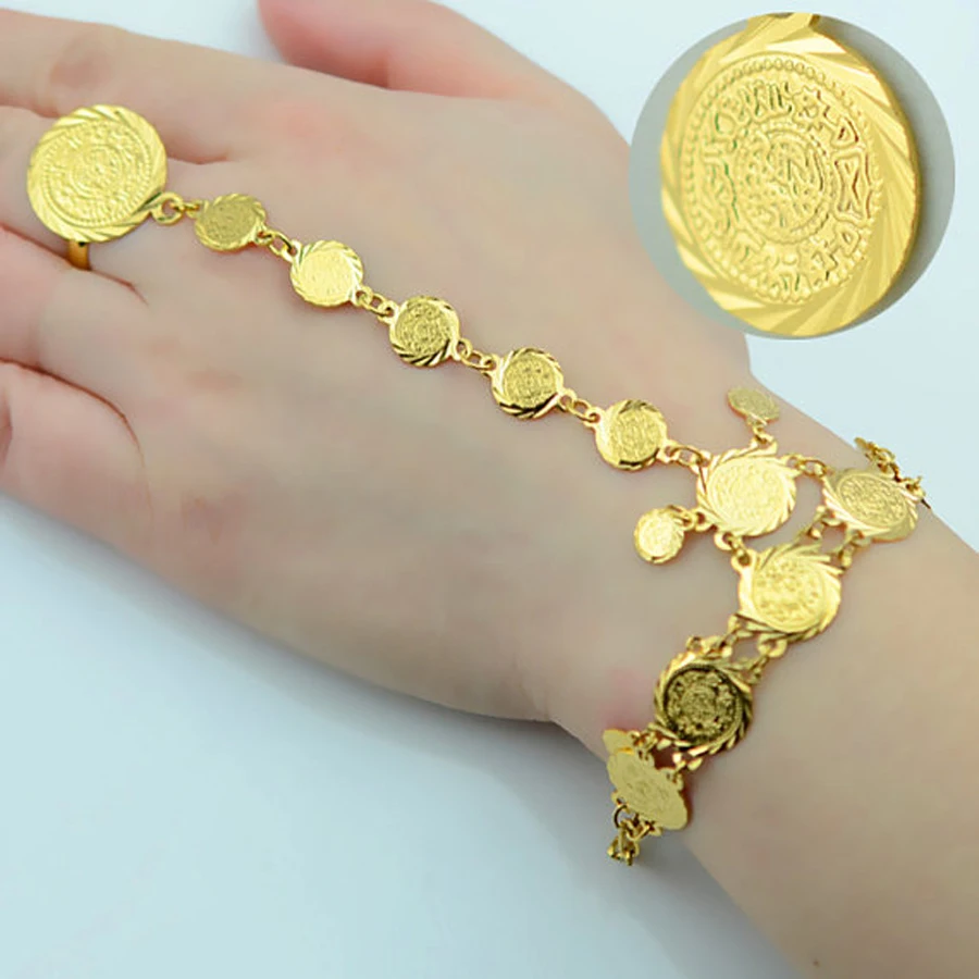 Buy Wholesale Gold Coin Bracelet for Women,Arab Chain
