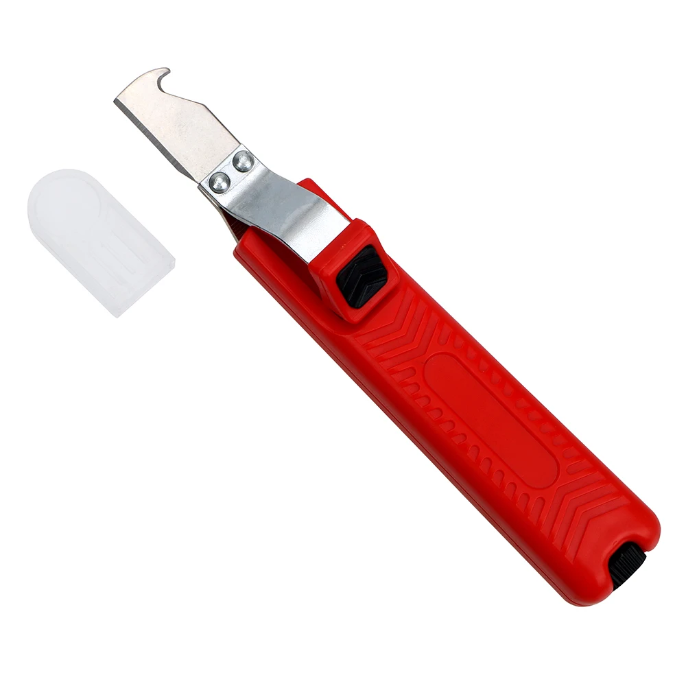 Нож для зачистки проводов DIYWORK с регулируемой резиновой ручкой 8-28 мм изоляционный нож для зачистки кабеля из ПВХ