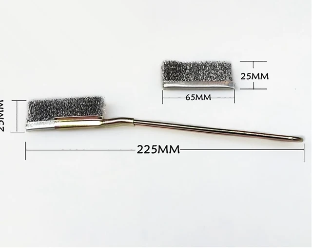 Spazzola Metallica In Acciaio Inox - 165x33mm, Per Rimuovere Ruggine E Sporco Pesante - Foto 10