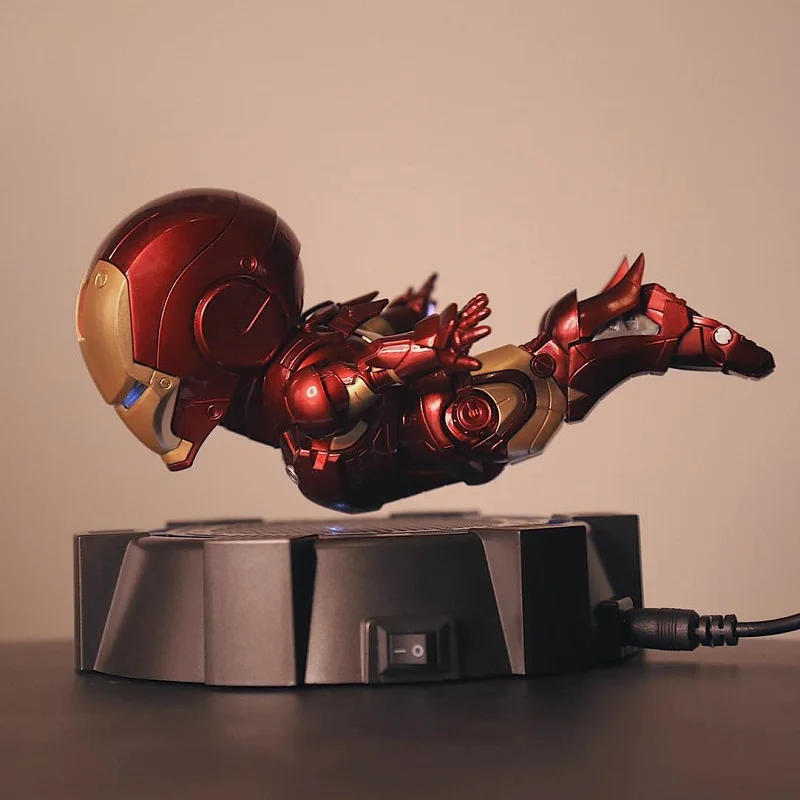 

IRON MAN MK magnetic suspension iron man led can shine hands to do characters action figure model collection souvenir toy gift