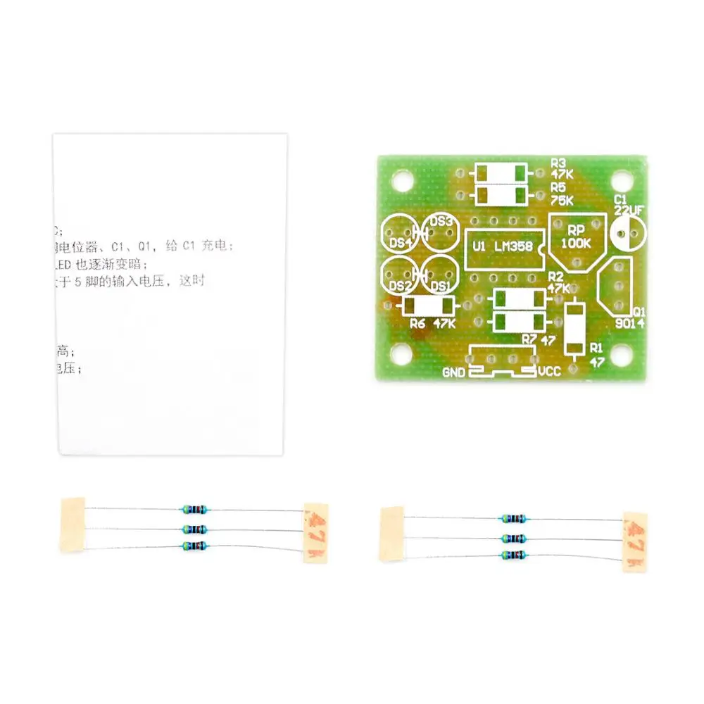LM358 светодиодный светильник для дыхания набор электронных продуктов комплектов