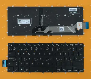 

New SP Spanish Teclado Keyboard For DELL Inspiron 7472 5370 5379 7375 5369 Laptop, BACKLIT, Black without Frame