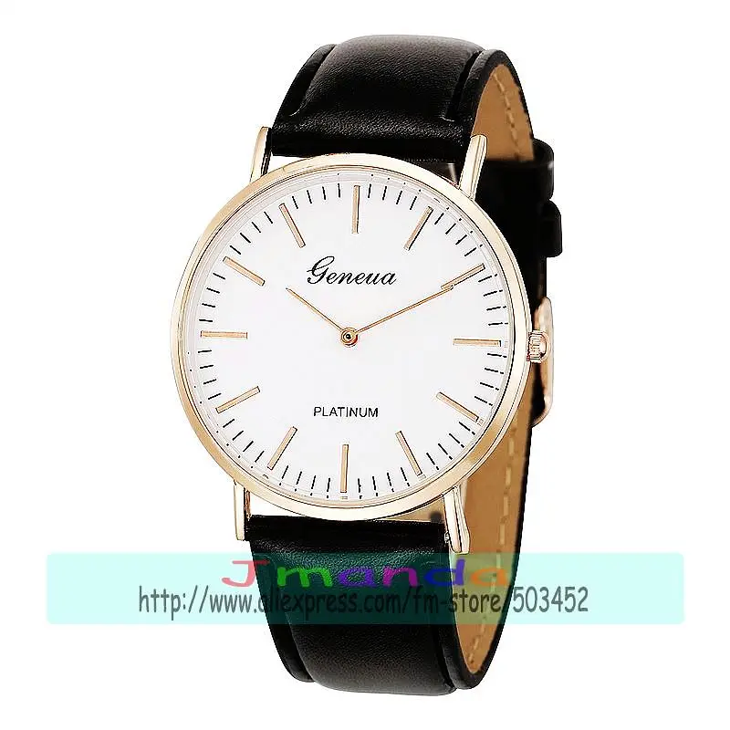 Часы наручные унисекс с кожаным ремешком белым циферблатом серебристый корпус