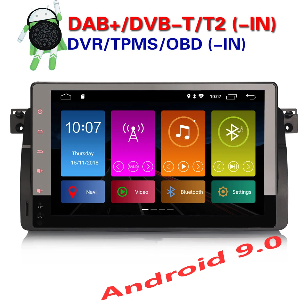 Discount Erisin ES2996B 9" Car Multimedia Player Auto Radio Android 9.0 DAB+ DVR OBD GPS for BMW 3er E46 M3 Rover75 MG ZT 0