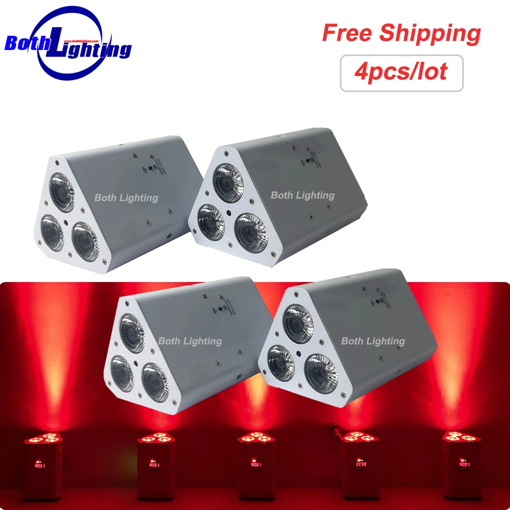 DJ Freedom Par 3x18w RGBWA UV DMX Battery Powered Wireless