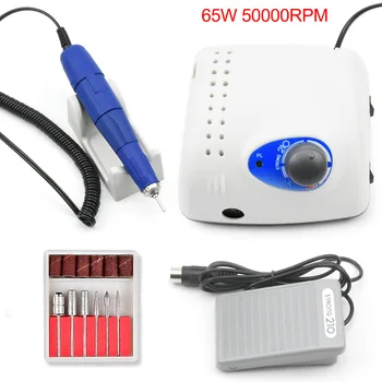 

35000 RPM 65W Strong Electric Nail Drill Machine 210 Model Handheld Manicure Pedicure Manicure Nail Art Tool With Nail Drill Bit