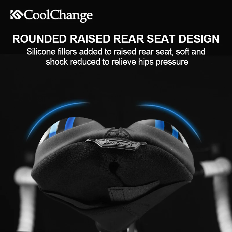 CoolChange Bicycle Saddle Liquid Silicone Gels Cycling Saddle Cover Hollow Breathable Comfortable Cushion Bike Soft Seat Cover CoolChange Bicycle Saddle Liquid Silicone Gels Cycling Saddle Cover Hollow Breathable Comfortable Cushion Bike Soft Seat Cover