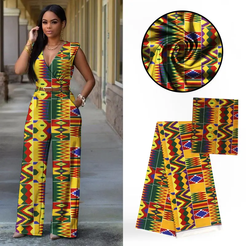 

LIULANZHI chiffon fabric Dutch fabric ( 2yards) with African Audel fabrics (4yards ) for dress 6yards/lot ALL73-80