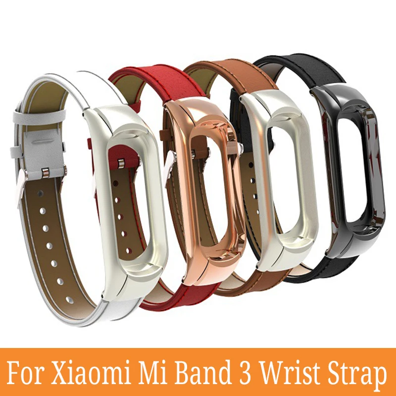 

Mi 3 Wrist Strap For Xiaomi Mi Band 3 Leather Watchband For Xiaomi Mi 3 Band Strap Leather Bracelet Smart Accessories