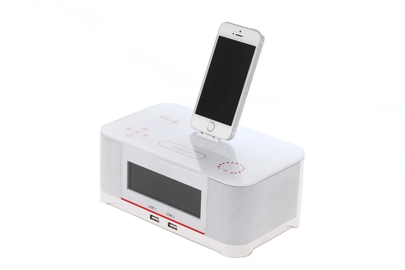 Alarm Clock Radio Iphone 6s Docking Station With Speakers