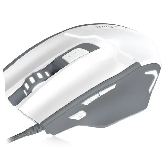 Zelotes Универсальный 7200 Точек на дюйм светодиодный свет оптическая проводная мышь Мыши Профессиональный Игры Мышь геймер для PC ноутбук