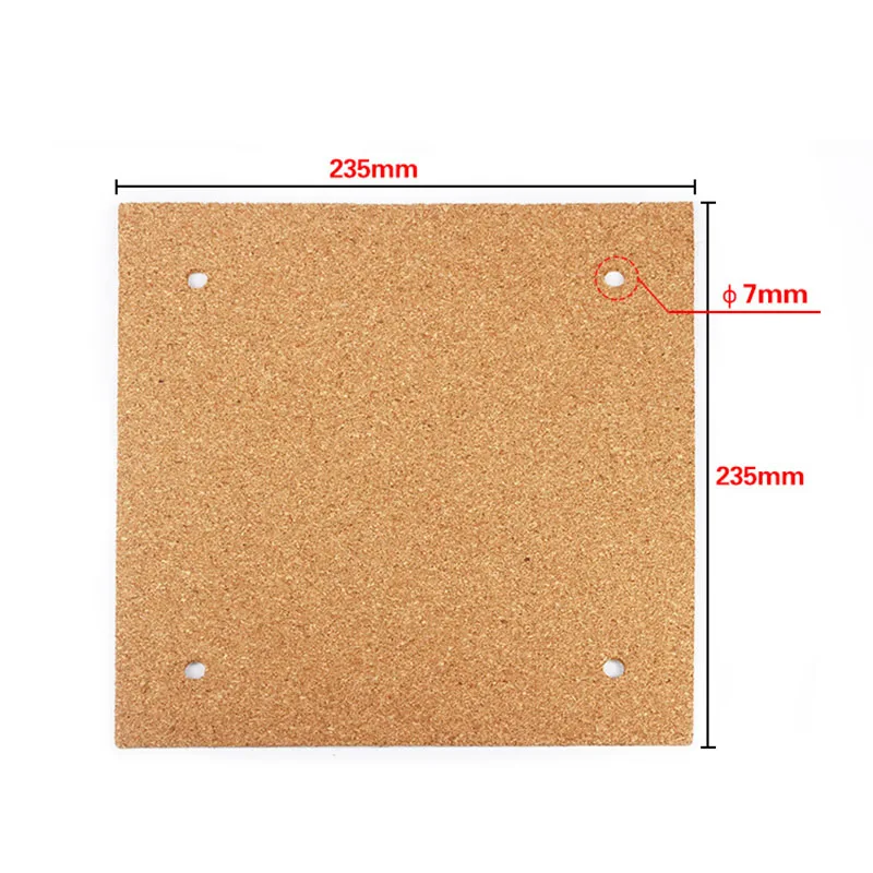 

Cork Sheet Adhesive Insulation Plate Compatible 3D Printer Heated Bed CR-10 Ender-3 SIR Shop