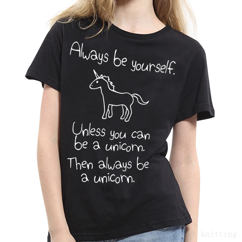 النساء السيدات قمم يونيكورن إلكتروني طباعة عارضة المحملة قميص فام المتناثرة أسود T قميص النساء السيدات قمم يونيكورن إلكتروني طباعة عارضة المحملة قميص فام المتناثرة أسود T قميص