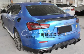 

For Maserati Ghibli Carbon Spoiler Rear trunk wing ASPEC Style 2014 2015 2016 2017 2018 for Ghibli Carbon Rear Spoiler