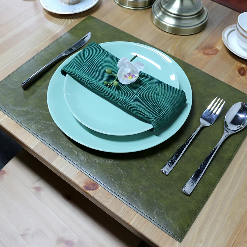 Коврик для кухонного стола из искусственной кожи Коврик для питья коврик с изоляцией коврик для стола коврик для обеденного стола 33*46 см