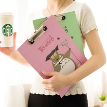 30x21 см стильная футболка с изображением персонажей видеоигр и изображением кота Тоторо документы записи планшет для файлов папка для рисования держателя с зажимом в буфере обмена A4 для школы и офиса инструмент