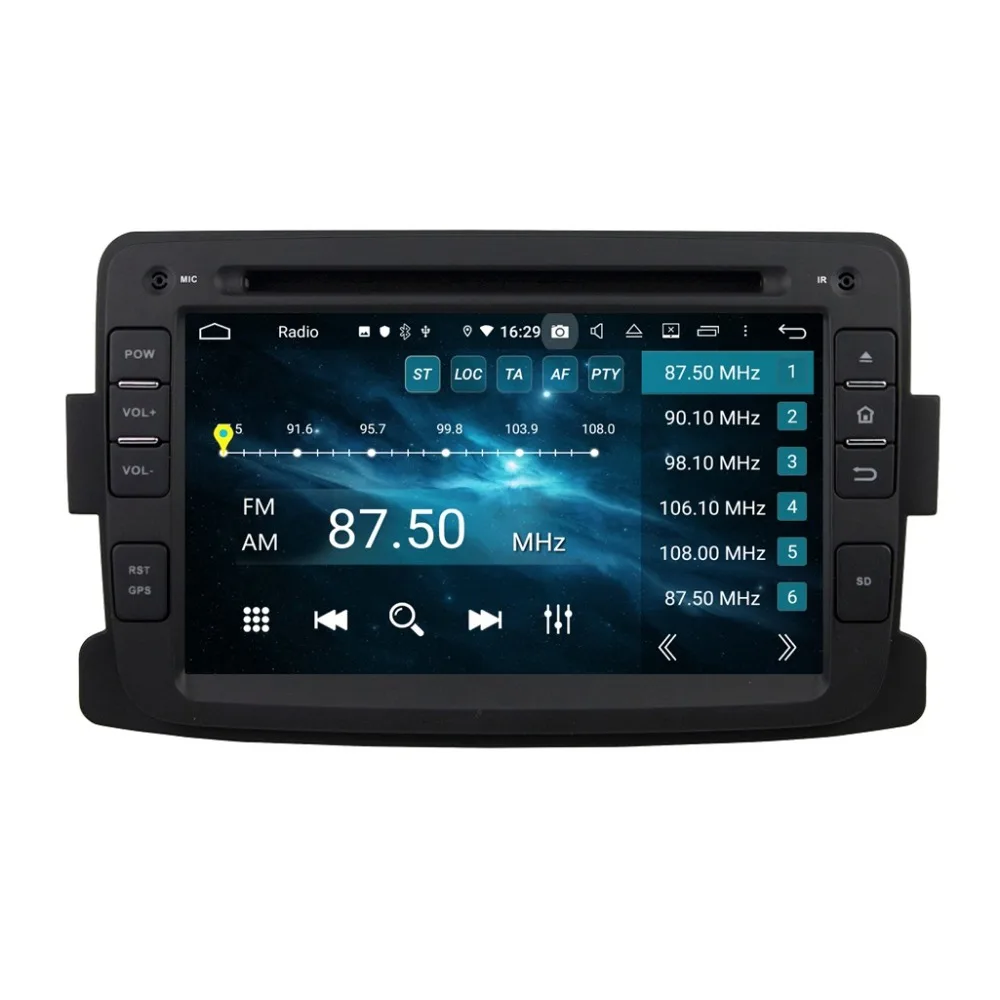 Perfect 4GB RAM Octa Core 1 din 7" Android 9.0 Car Radio DVD Player for Renault Duster Logan 2012-2016 GPS 4G WIFI Bluetooth Mirror-link 5